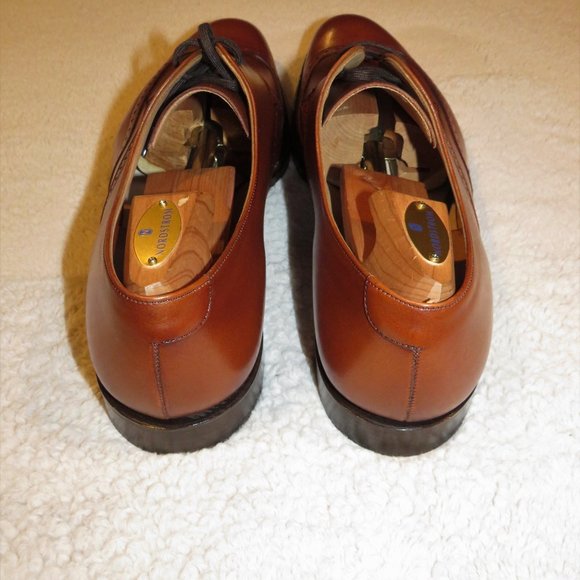 Church's Glasgow Brandy Brown Leather Wingtip Oxfords Size 12F NWB - Picture 7 of 12